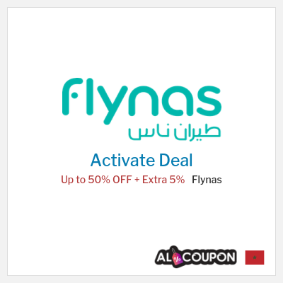 Coupon discount code for Flynas 5% OFF
