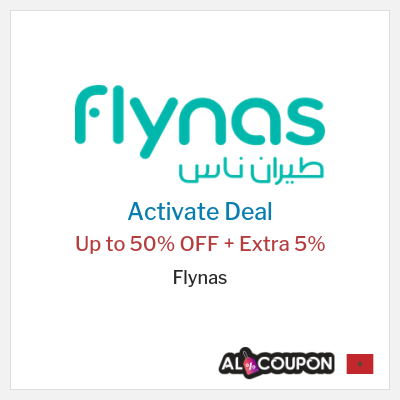 Coupon discount code for Flynas 5% OFF
