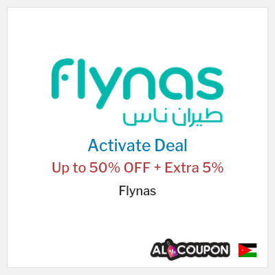 Special Deal for Flynas Up to 50% OFF + Extra 5%