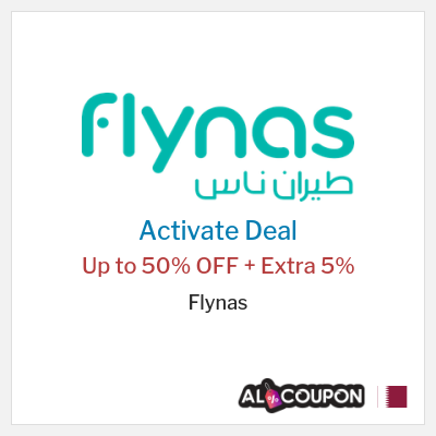 Special Deal for Flynas Up to 50% OFF + Extra 5%
