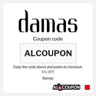 Coupon discount code for Damas 5% OFF