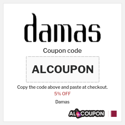 Coupon discount code for Damas 5% OFF