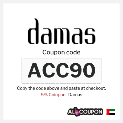 Coupon discount code for Damas 5% Exclusive Coupons