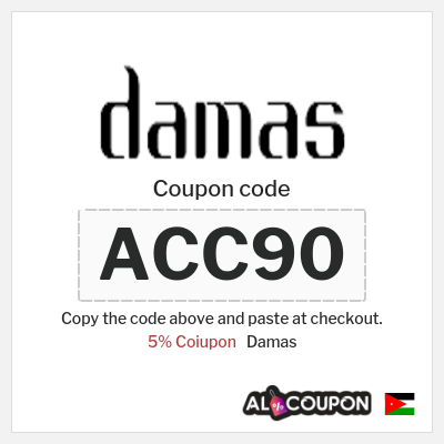 Coupon discount code for Damas 5% Exclusive Coupons