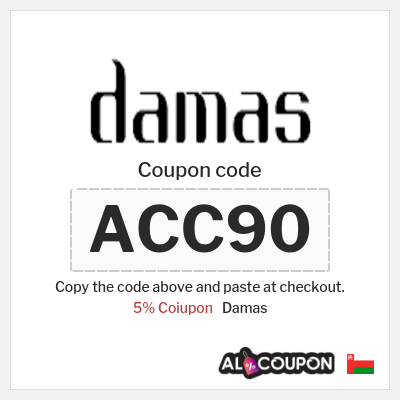 Coupon discount code for Damas 5% Exclusive Coupons