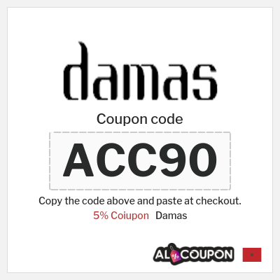 Coupon discount code for Damas 5% Exclusive Coupons