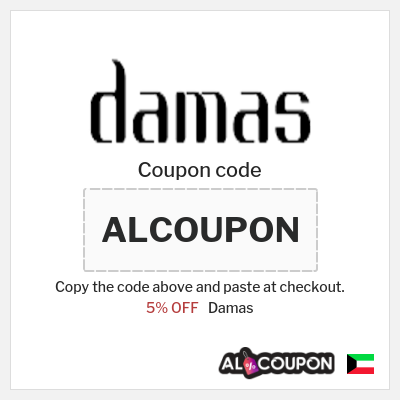 Coupon discount code for Damas 5% OFF
