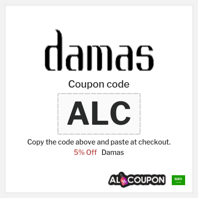 Coupon for Damas (ALC) 5% Off