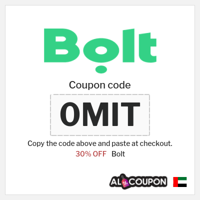 Coupon discount code for Bolt 30% OFF