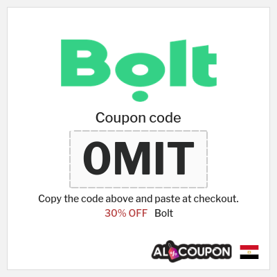 Coupon discount code for Bolt 30% OFF