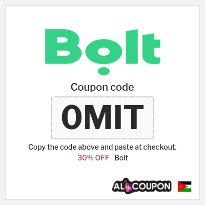 Coupon discount code for Bolt 30% OFF