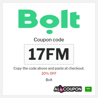 Coupon for Bolt (17FM) 20% OFF