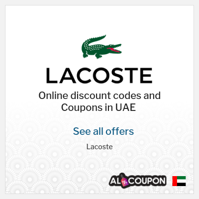Coupon discount code for Lacoste 15% Exclusive Coupon Code