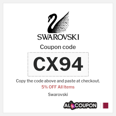 Coupon discount code for Swarovski 5% Exclusive Coupon Code