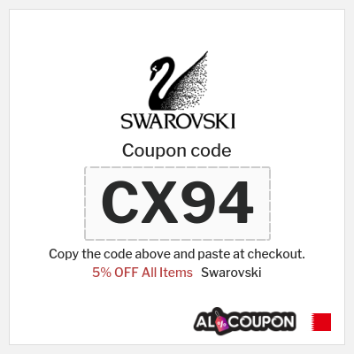 Coupon discount code for Swarovski 5% Exclusive Coupon Code