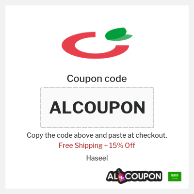 Coupon for Haseel (ALCOUPON) Free Shipping + 15% Off