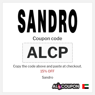 Coupon discount code for Sandro 15% OFF