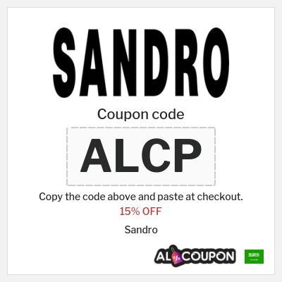 Coupon discount code for Sandro 15% OFF