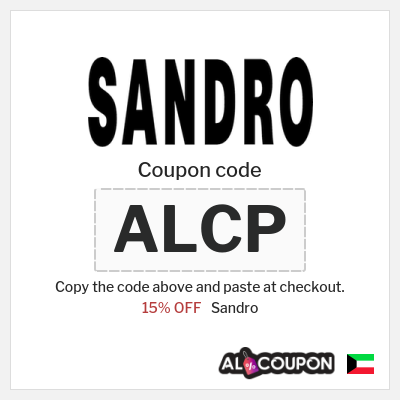 Coupon discount code for Sandro 15% OFF