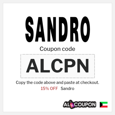 Coupon discount code for Sandro 15% OFF