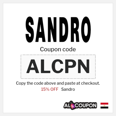 Coupon discount code for Sandro 15% OFF