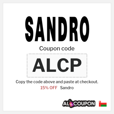 Coupon discount code for Sandro 15% OFF