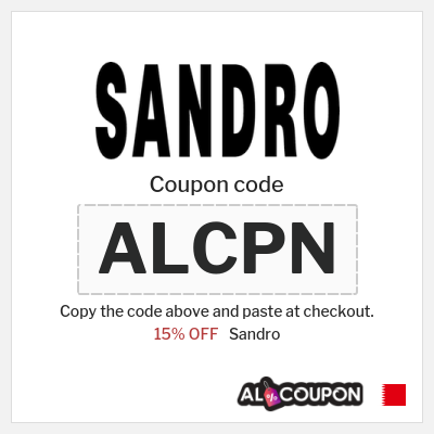 Coupon discount code for Sandro 15% OFF