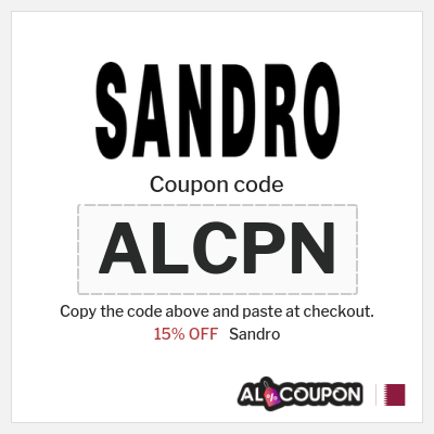 Coupon discount code for Sandro 15% OFF
