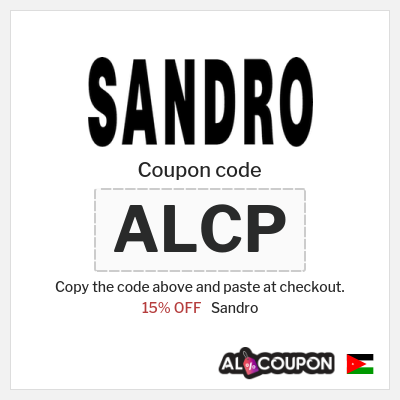 Coupon discount code for Sandro 15% OFF