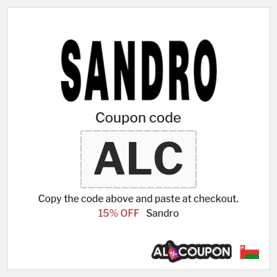 Coupon discount code for Sandro 15% OFF