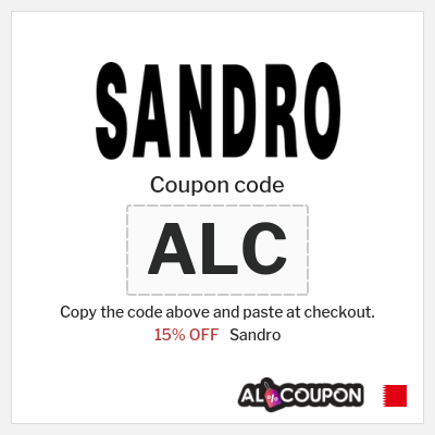 Coupon discount code for Sandro 15% OFF