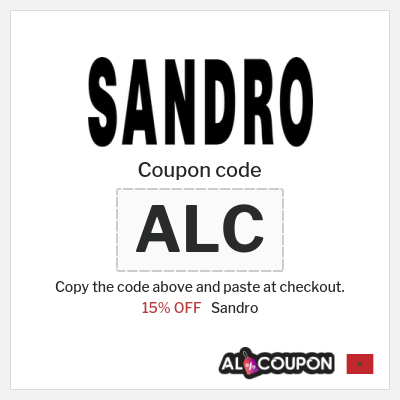 Coupon discount code for Sandro 15% OFF