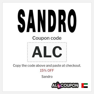 Coupon for Sandro (ALC) 15% OFF