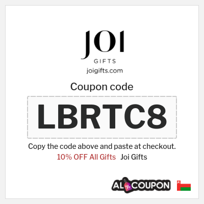 Coupon discount code for Joi Gifts 10% OFF Discount Code