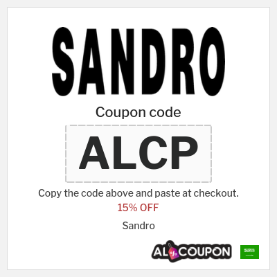 Coupon for Sandro (ALCP) 15% OFF