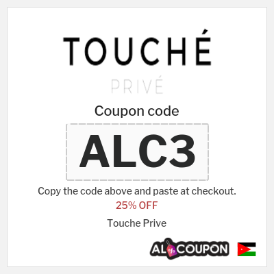 Coupon discount code for Touche Prive 25% OFF