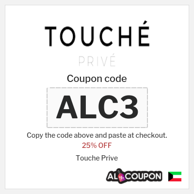 Coupon discount code for Touche Prive 25% OFF