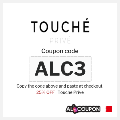 Coupon discount code for Touche Prive 25% OFF