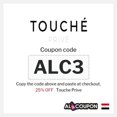 Coupon discount code for Touche Prive 25% OFF