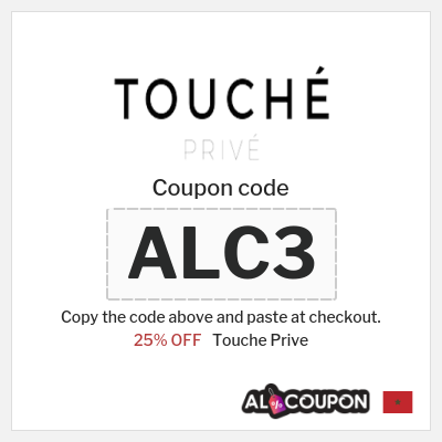 Coupon discount code for Touche Prive 25% OFF