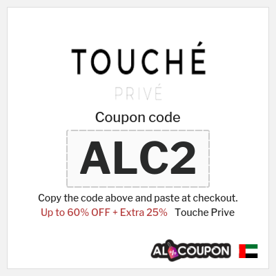Coupon for Touche Prive (ALC2) Up to 60% OFF + Extra 25%