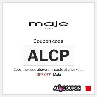 Coupon discount code for Maje 15% OFF
