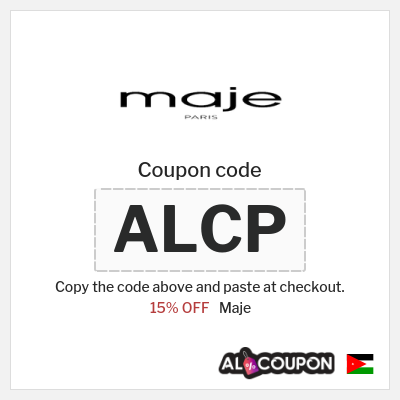 Coupon discount code for Maje 15% OFF