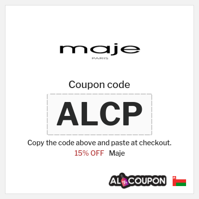Coupon discount code for Maje 15% OFF