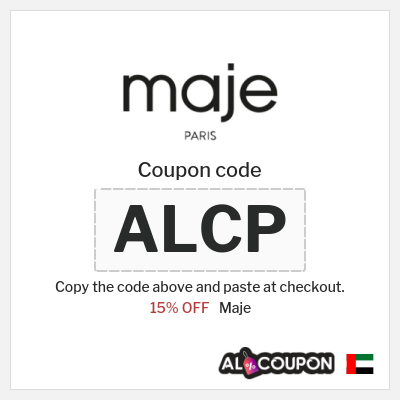 Coupon discount code for Maje 15% OFF