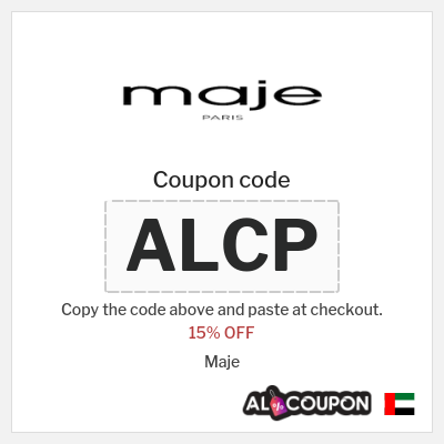 Coupon discount code for Maje 15% OFF