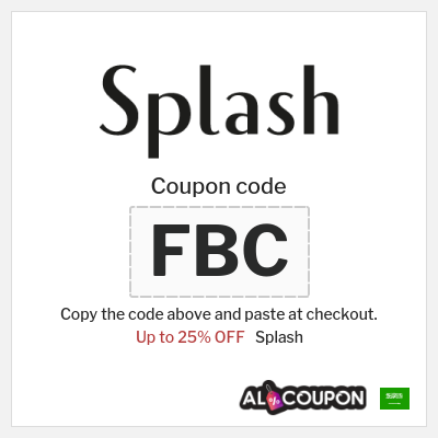 Coupon discount code for Splash Discounts up to 25%