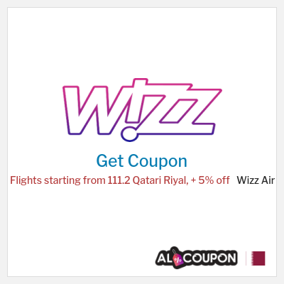 Coupon discount code for Wizz Air 5% OFF