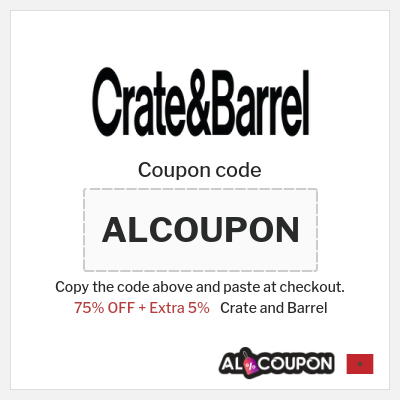 Coupon discount code for Crate and Barrel Up to 16% OFF