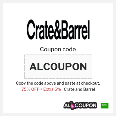Coupon discount code for Crate and Barrel Up to 16% OFF